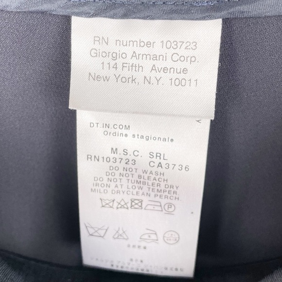 Giorgio Armani Women's Wide Leg Silk Trousers Dress Pants Minimalist Y2K Size 40 - Picture 6 of 8